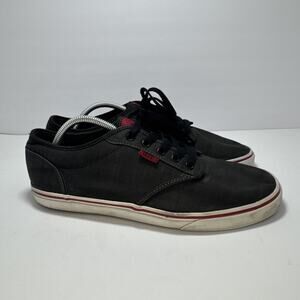 Vans Off The Wall Men’s Size 11 Black Low Top Skate Shoes Sneakers TTC9R Casual